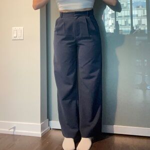 Navy Sloane pants from Abercrombie